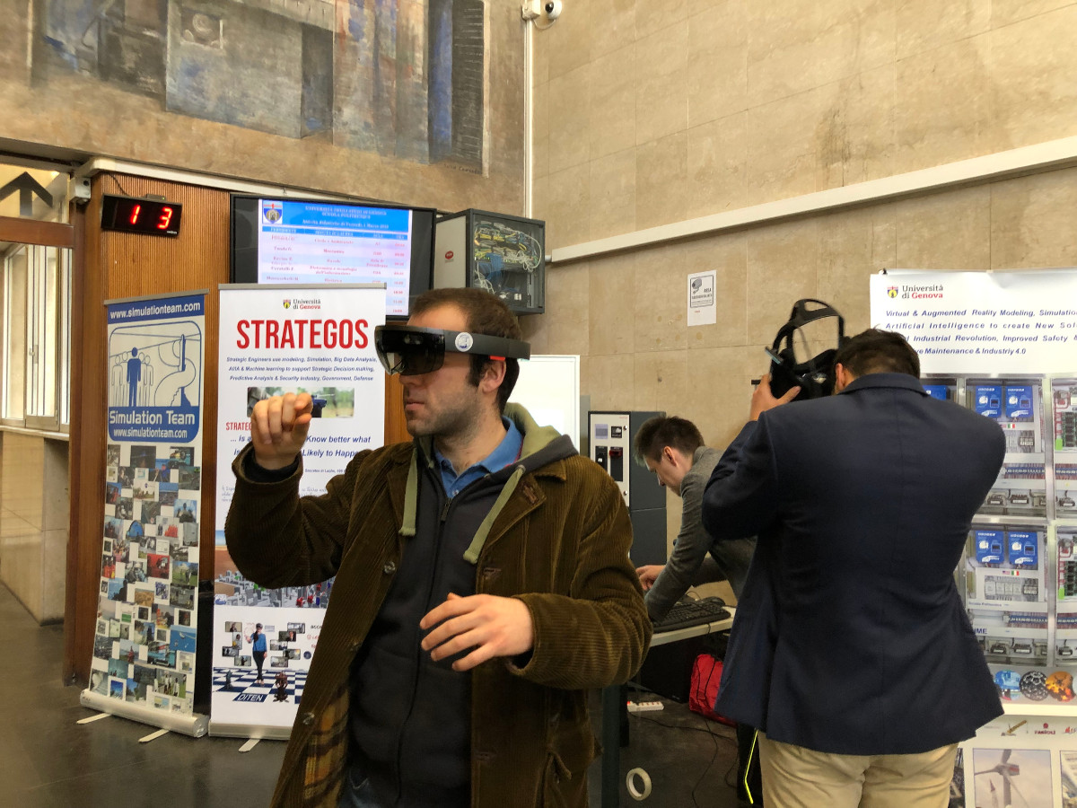 STRATEGOS, Genoa, March 1st, 2019, AR by Hololens(tm) in Industry