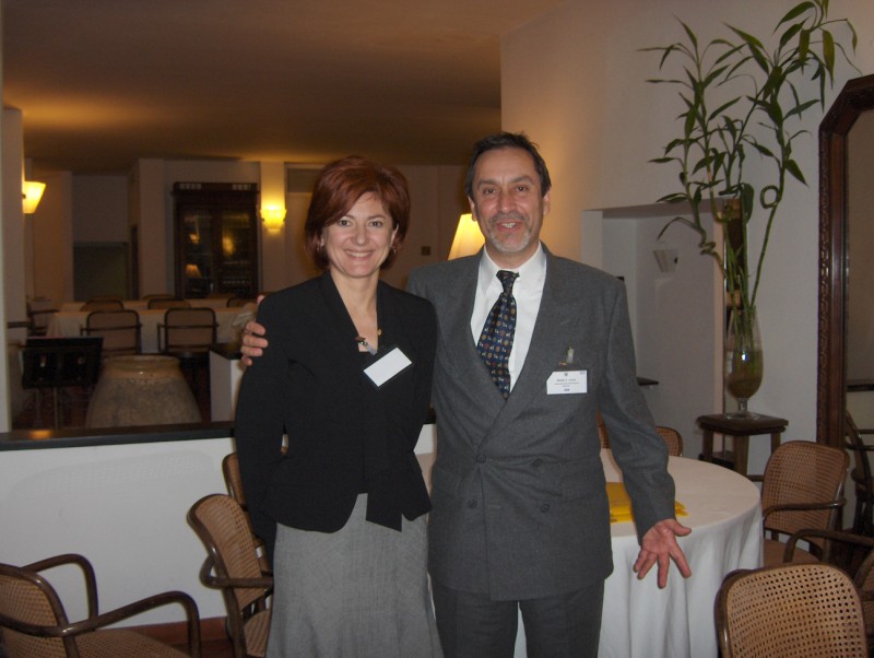 Marina Massei and Sergio Junco during first edition of I3M