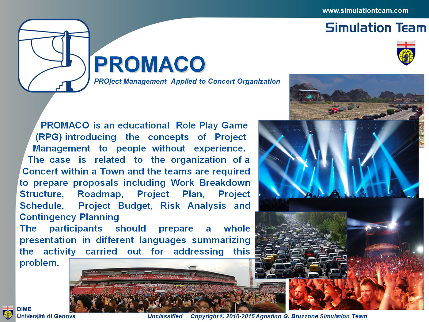 PROMACO - PROject Management  Applied to Concert Organization  